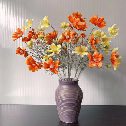 Cosmos Artificiel Orange - (Par 5) - 60 cm