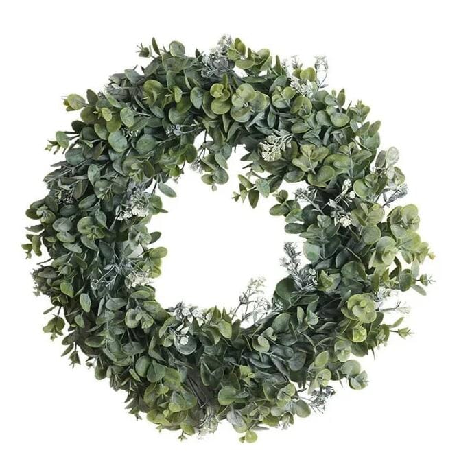 Couronne Artificielle Déco Eucalyptus - 45 cm