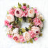 Couronne de Fleurs Artificielles Romantique Rose