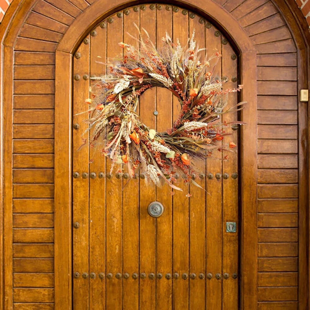 Couronne de Fleurs Séchées Murale