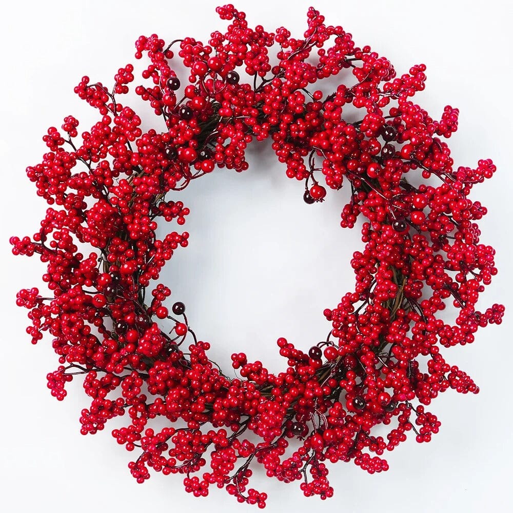 Couronne de Noël avec Baies Rouges