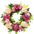 Couronne Florale Décorative – Pivoines et Roses Pastel