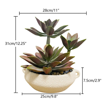 Plante Artificielle Grasse avec Pot (succulente)