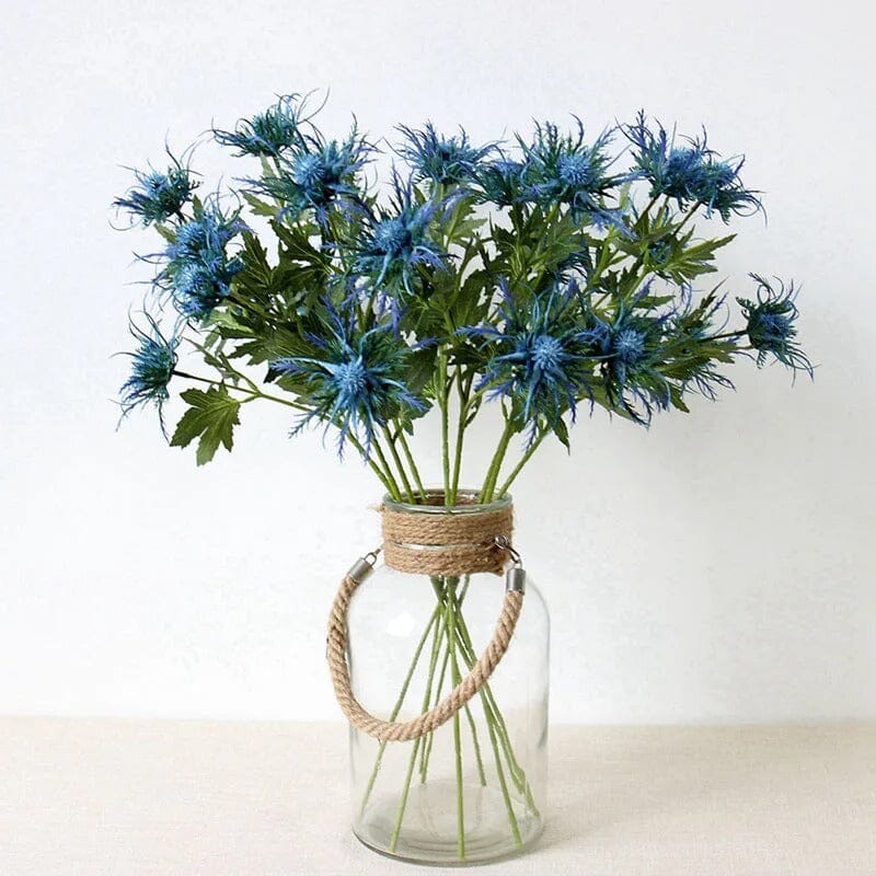 Eryngium Artificielle Bleue - 67 cm