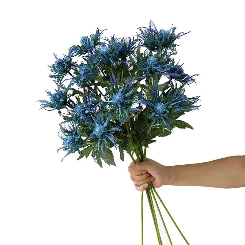 Eryngium Artificielle Bleue - 67 cm