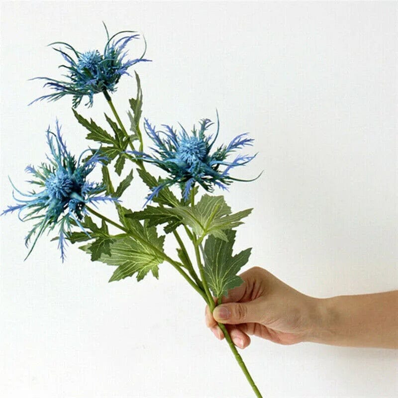 Eryngium Artificielle Bleue - 67 cm