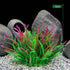 Fausse Plante Aquatique Bicolore pour Aquarium - 12cm