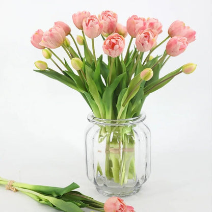 Fausses Tulipes Roses - Haut de Gamme (5 Tiges)