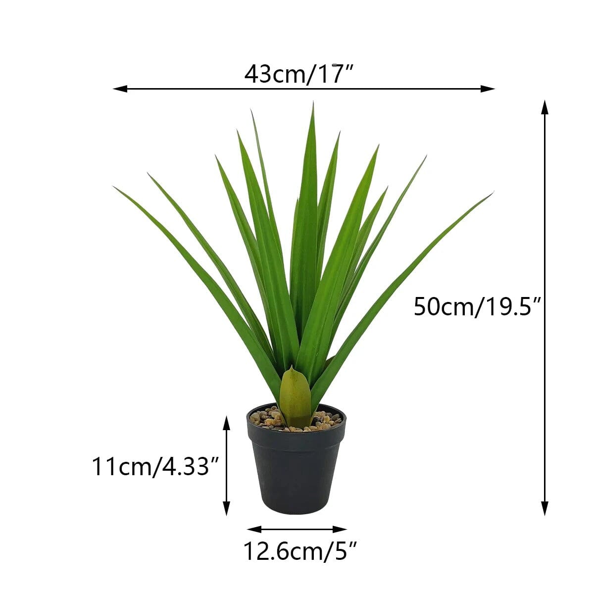 Faux Agave en Pot - 50 cm