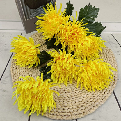 Faux Bouquet de Chrysanthèmes Artificiels - 60cm