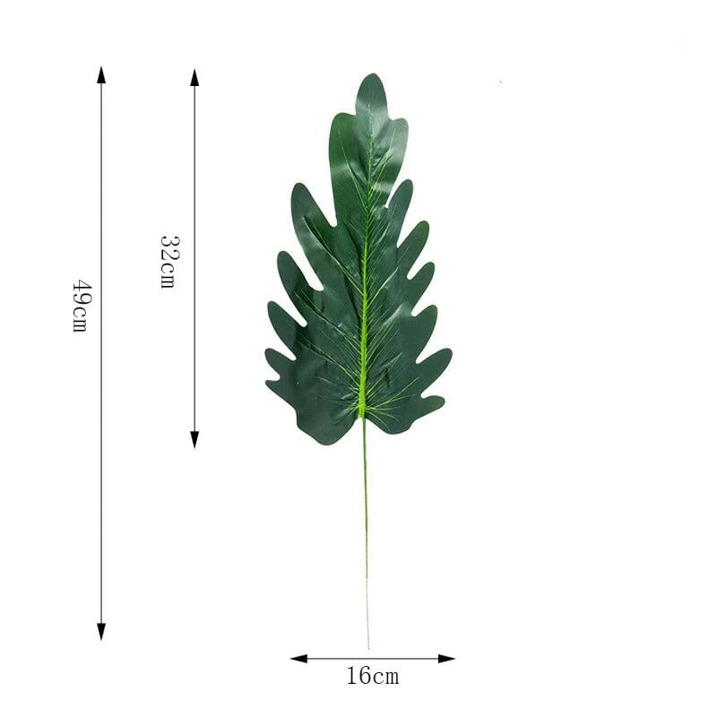 Feuille de Philodendron Selloum Artificiel - 49 cm