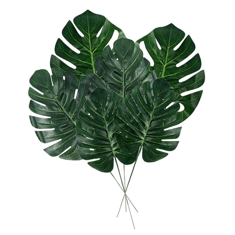 Feuilles de Monstera Artificielles (Lot de 6)