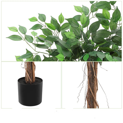 Ficus Artificiel 120 cm avec Pot