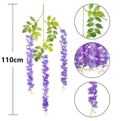 Fleur Artificielle Glycine - 110 cm