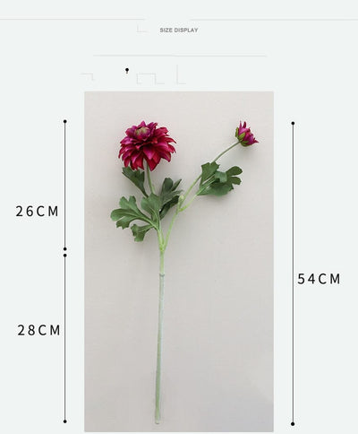 Fleur Dahlia Artificielle Haut de Gamme - 54 cm