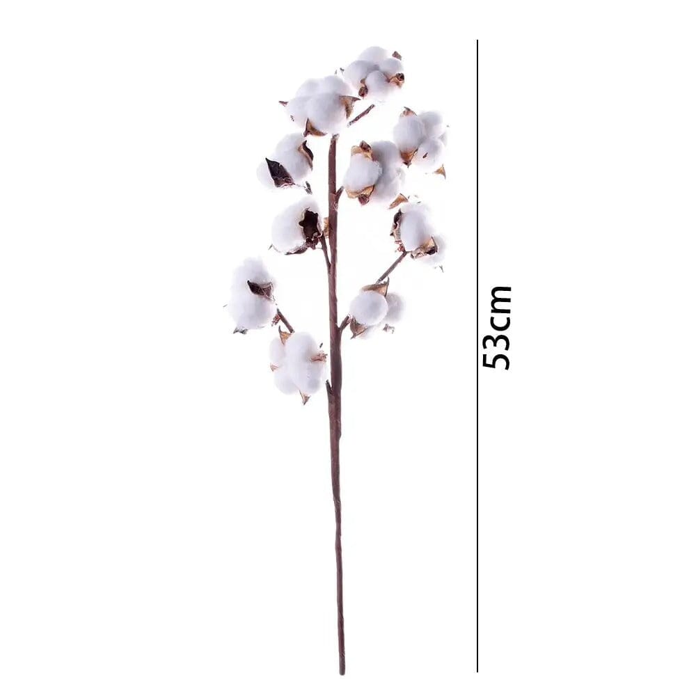 Fleur de coton Artificiel - 53 cm