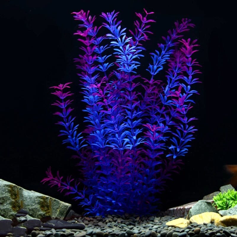 Grande Plante Artificielle Aquarium Fluorescente