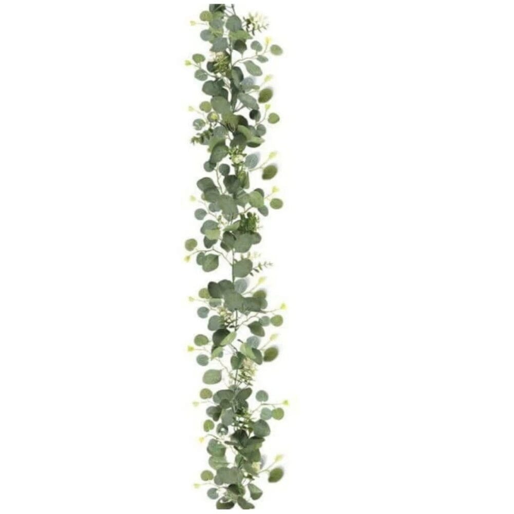 Guirlande Fleurs Artificielles (Eucalyptus et Gypsophile) – 180 cm