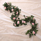 Guirlande Rose Artificielle - 220 cm