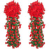 Guirlandes de Fleurs Artificielles Suspendues - Rouge