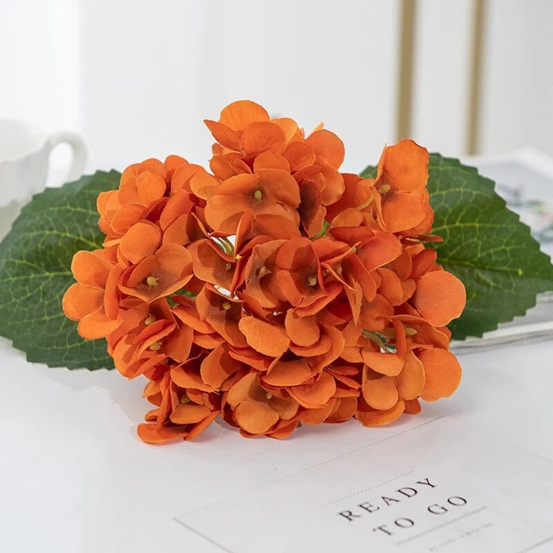 Hortensia Artificiel Orange