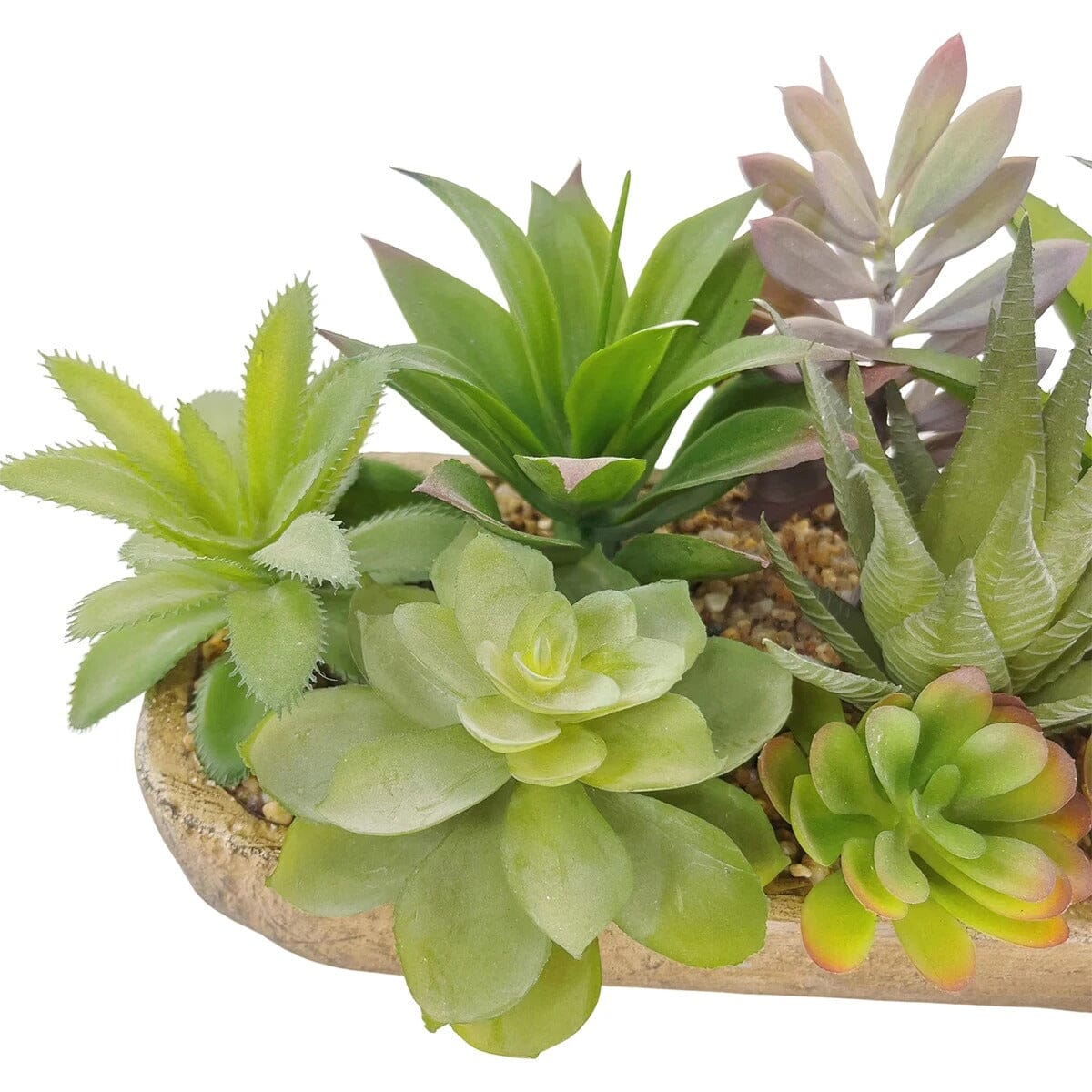 Jardinière de Plante Succulente Artificielle Haut de Gamme - 46 cm