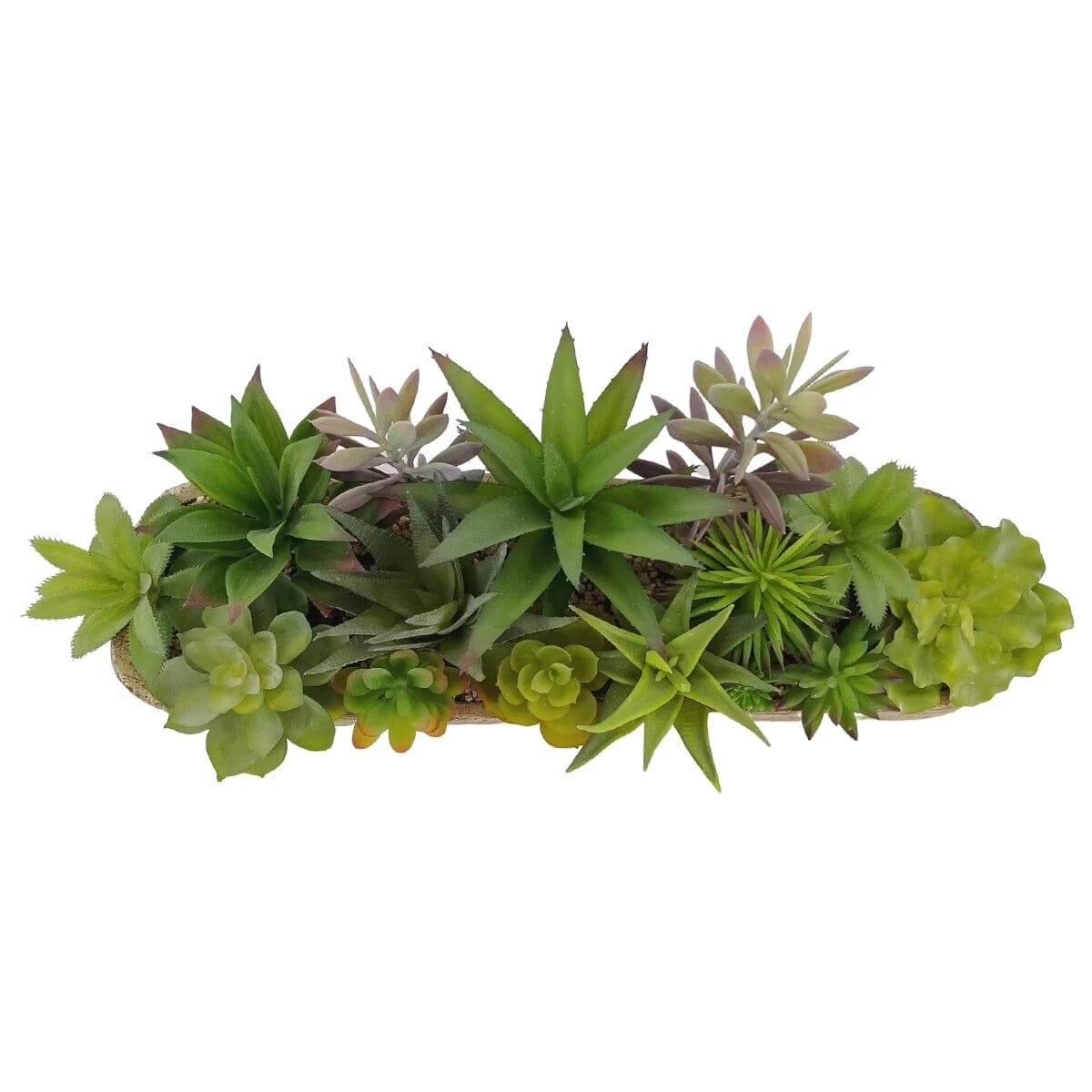 Jardinière de Plante Succulente Artificielle Haut de Gamme - 46 cm