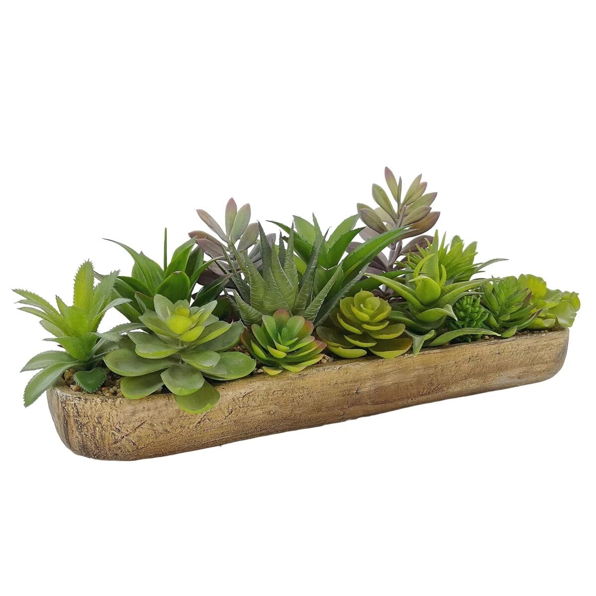 Jardinière de Plante Succulente Artificielle Haut de Gamme - 46 cm