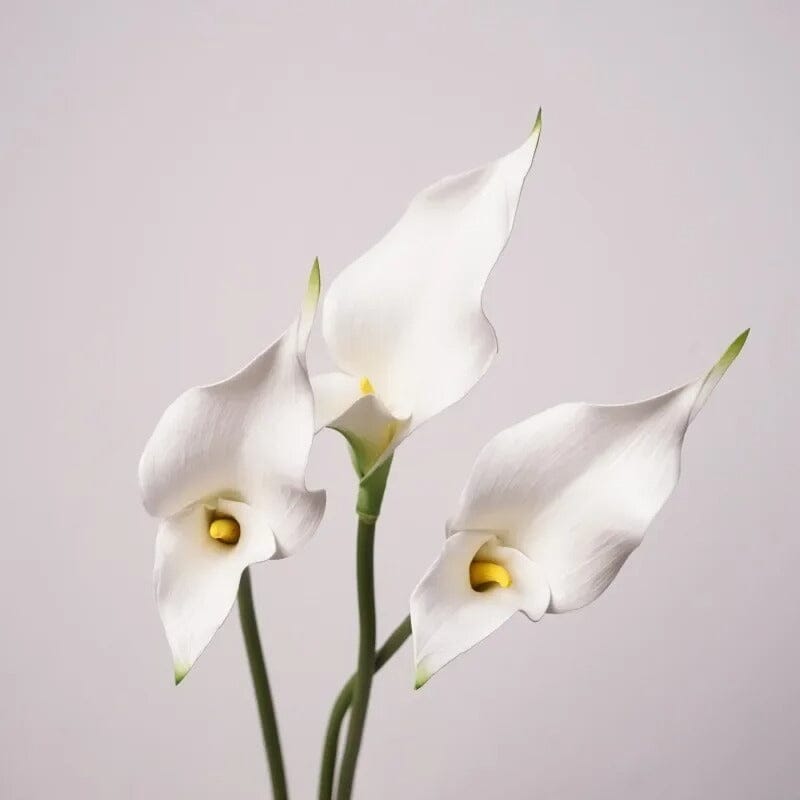 Lys Calla Artificiel (Arum) - Bouquet de 5 Tiges - 58 cm