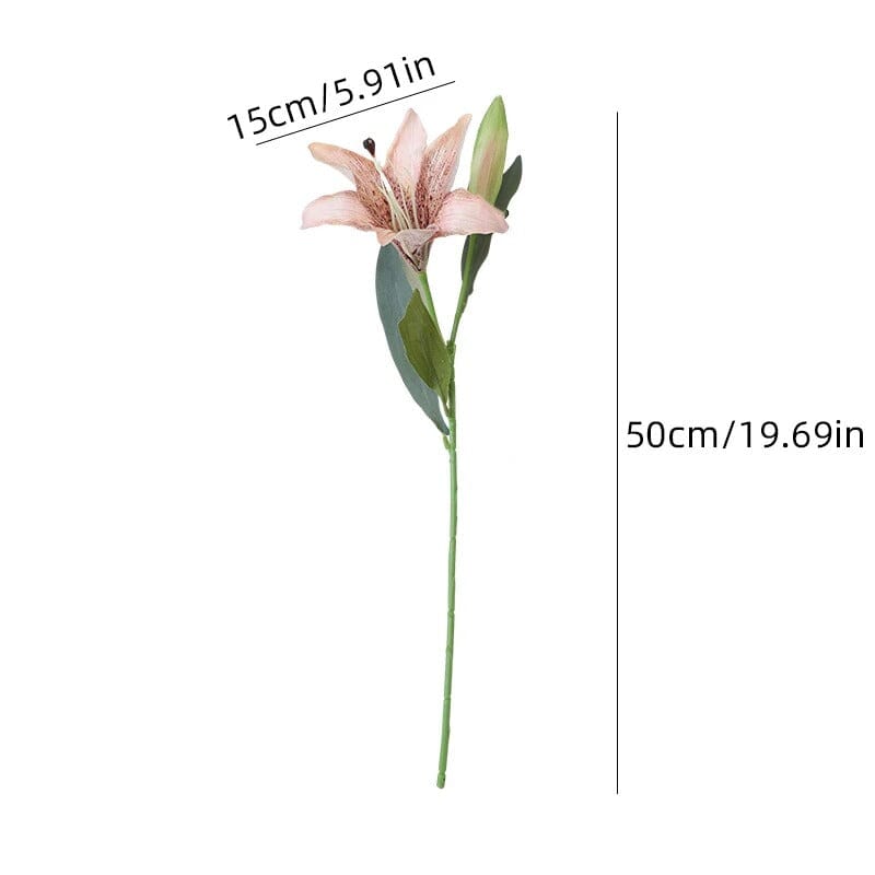 Lys Fleur Artificielle Réaliste - 50 cm