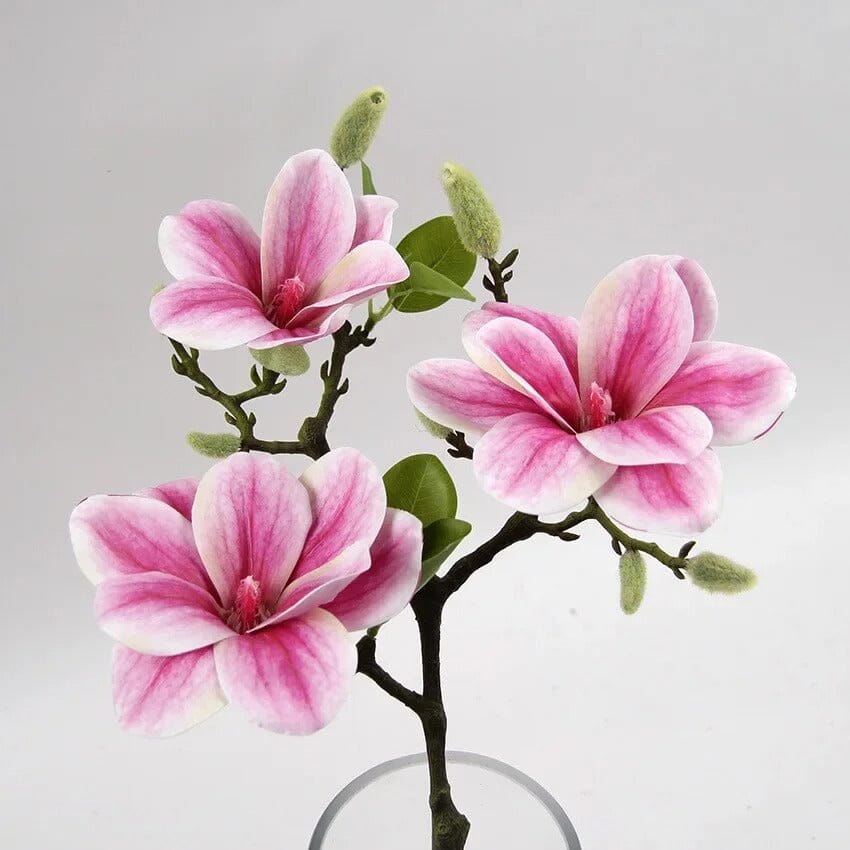 Magnolia Artificiel Rose - 57 cm