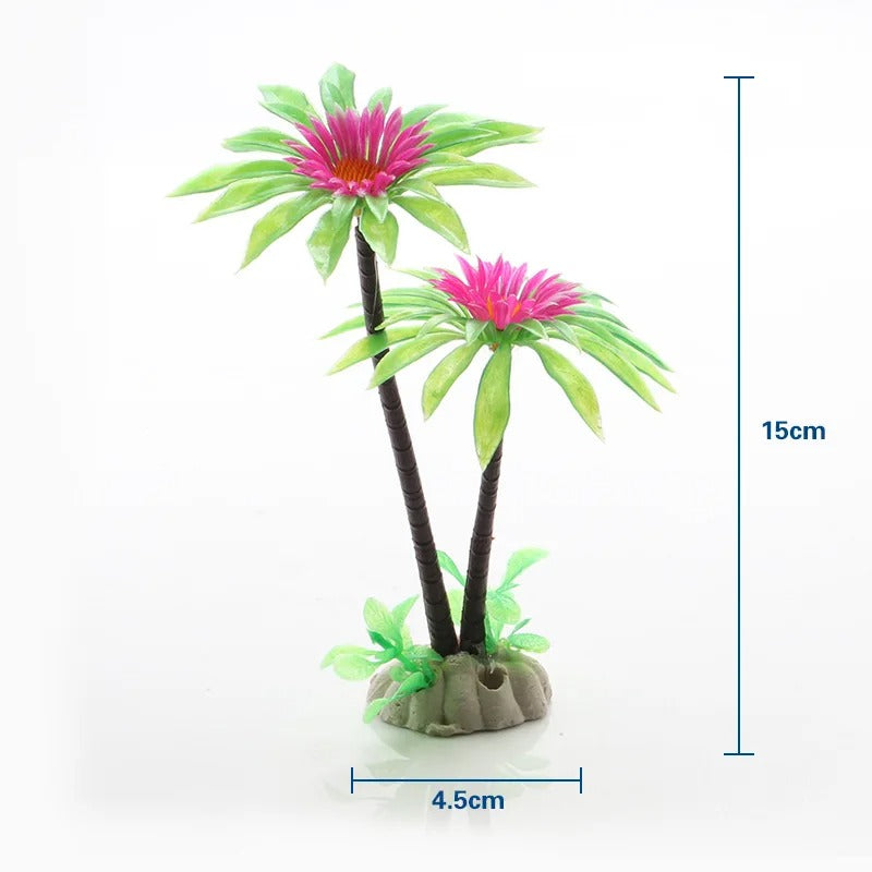 Plante décorative artificielle pour aquarium – 15 cm