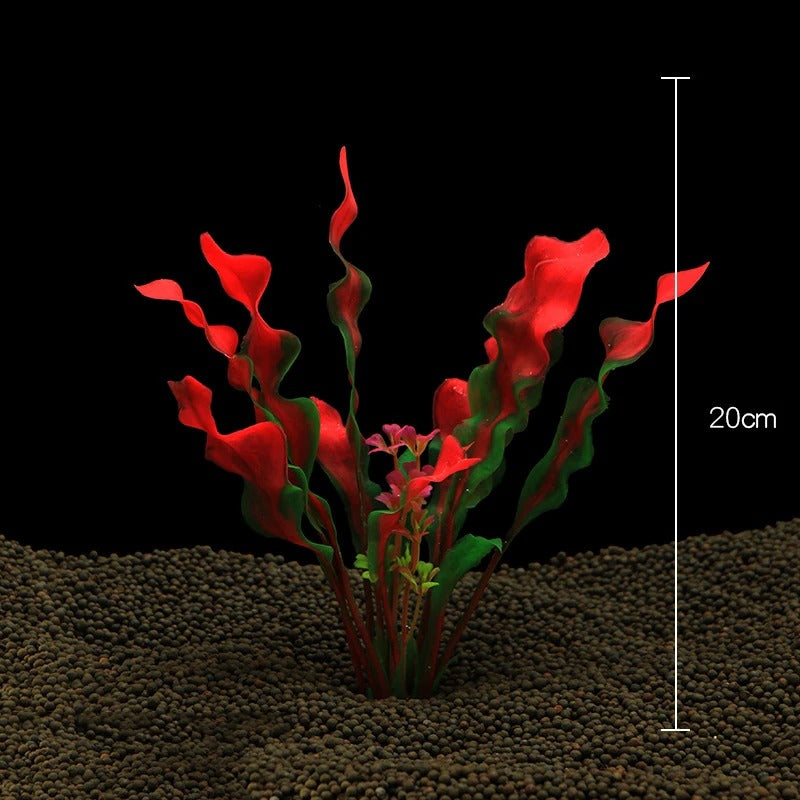 Plante décorative artificielle pour aquarium – 15 cm