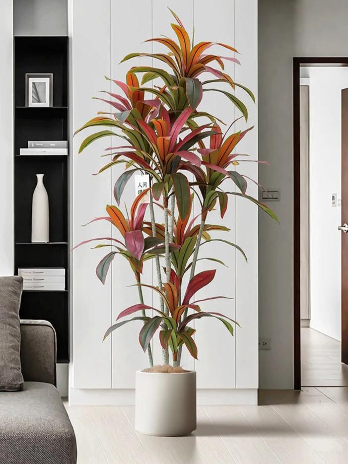 Plante Artificielle Dracaena Colorée - Haut de Gamme