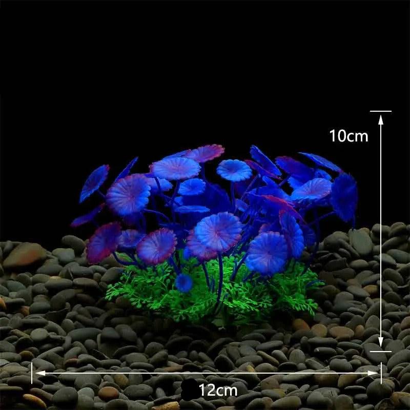 Plante Artificielle Fluorescente pour Aquarium - 10cm de Hauteur

