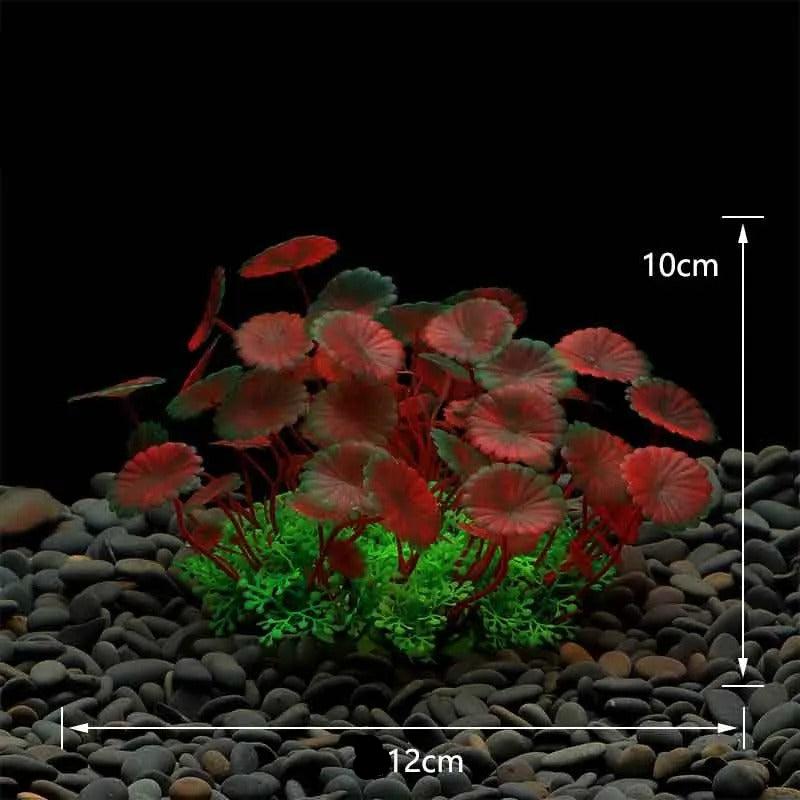 Plante Artificielle Fluo pour Aquarium - 10cm