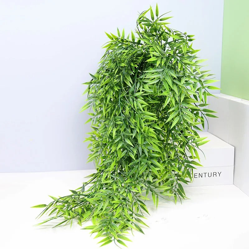 Plante Suspendue Artificielle Feuille Bambou (80 cm)