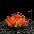 Plante Artificielle Orange Flamboyante pour Aquarium - 11cm