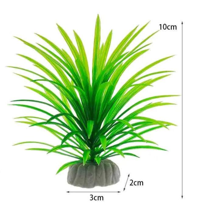 Plante Artificielle Aquarium Verte - 10cm