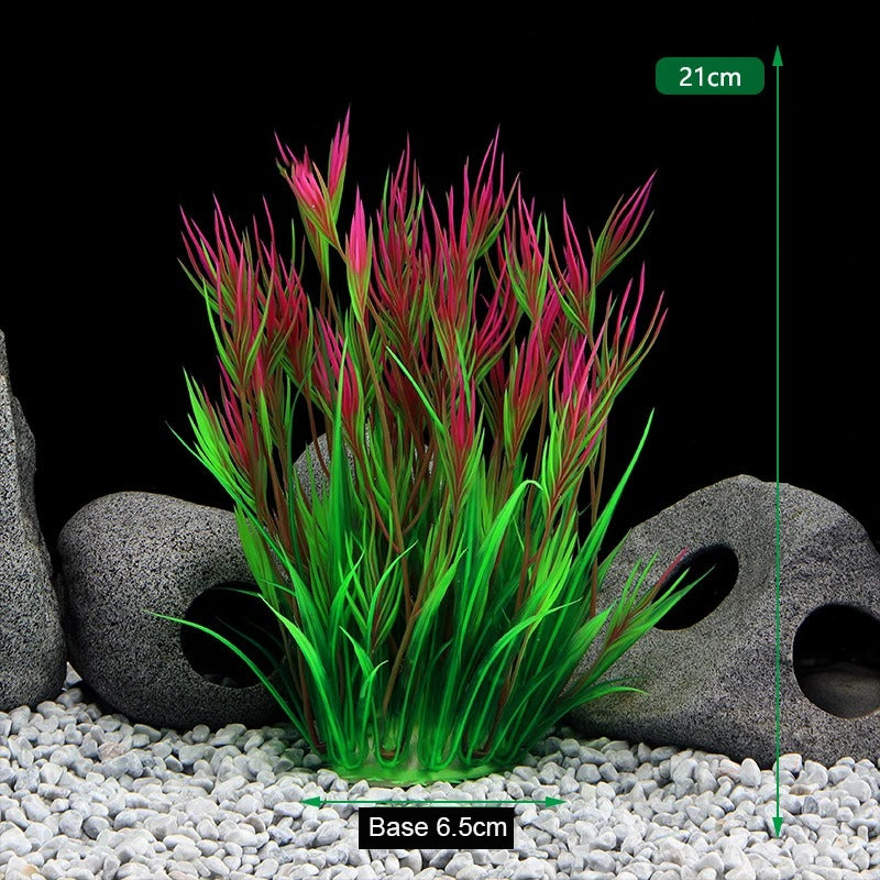 Plante artificielle pour aquarium 21 cm – Décoration colorée