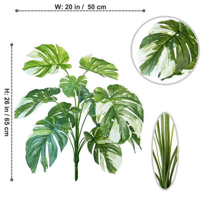 Monstera Deliciosa Artificielle - 65 cm et 100 cm