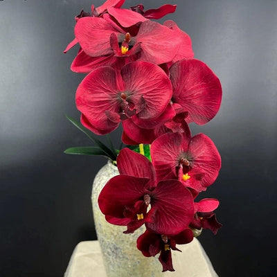 Orchidée Artificielle XXL Rouge 90 cm