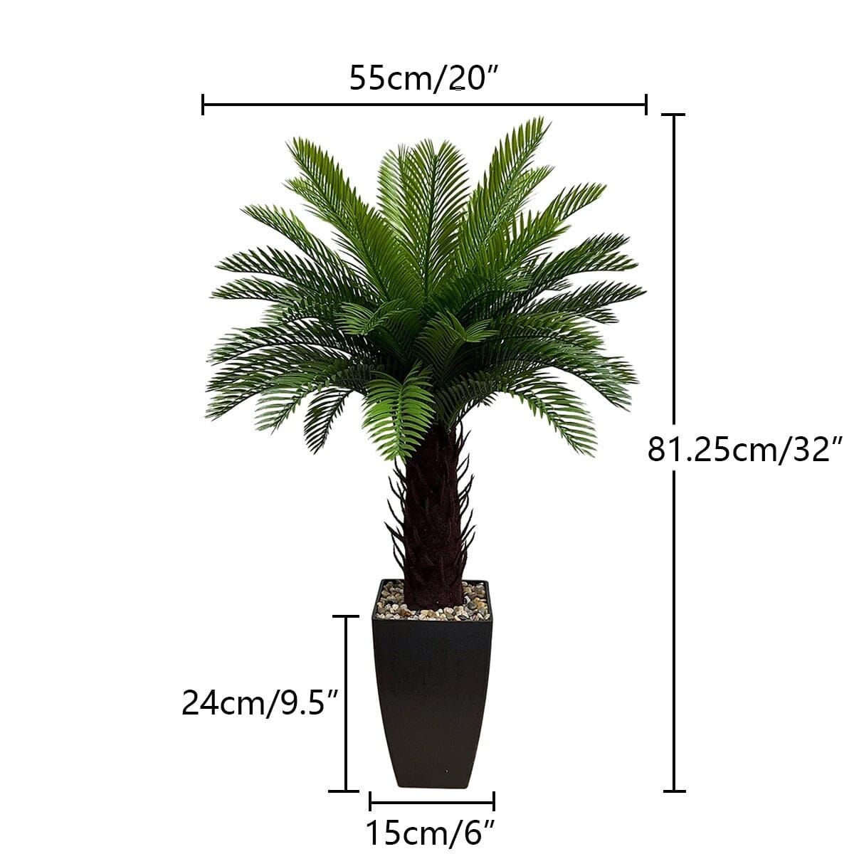 Palmier Cycas Artificiel avec Pot