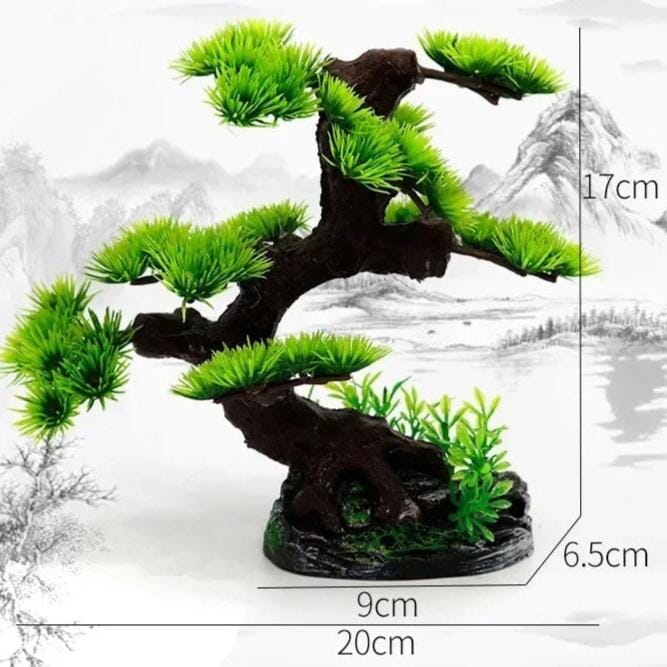 Petit Arbre Artificiel pour Aquarium - 20 cm