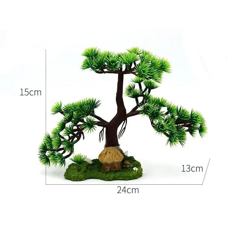 Petit Arbre Artificiel pour Aquarium - 24 cm