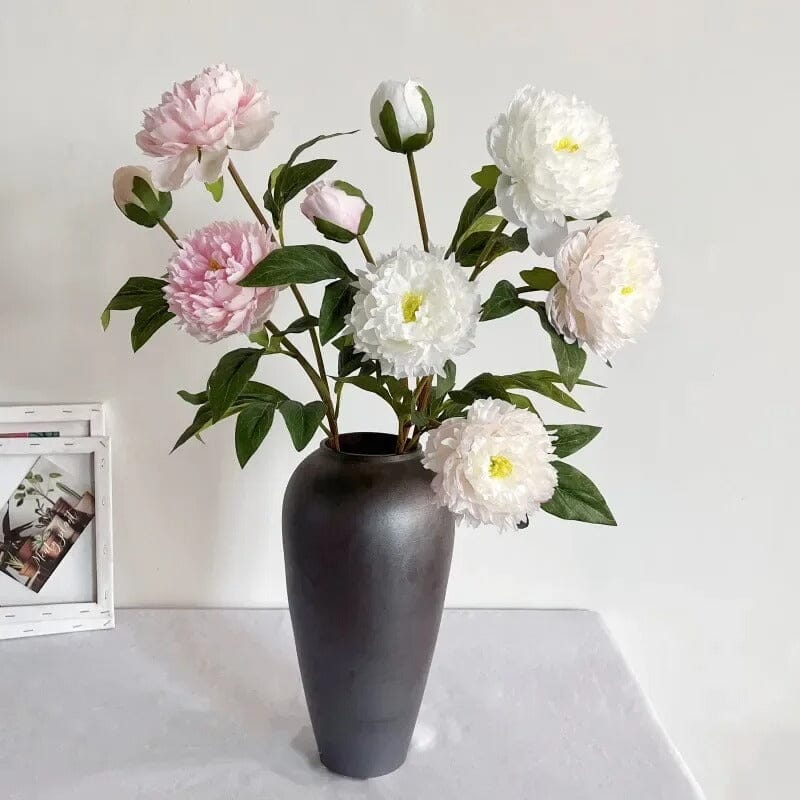 Pivoine Artificielle Blanche - 75 cm