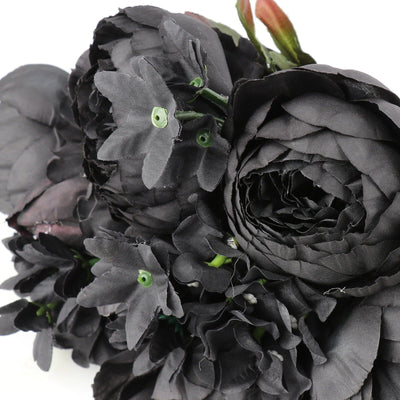 Pivoine Noire Artificielle - 37 cm