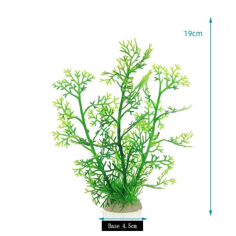 Plante Artificielle Aquarium Verte - 19cm