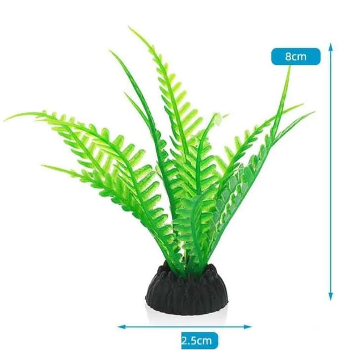 Plante Artificielle Aquarium Verte - 8cm