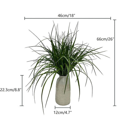 Plante artificielle d'intérieur en pot avec vase en céramique